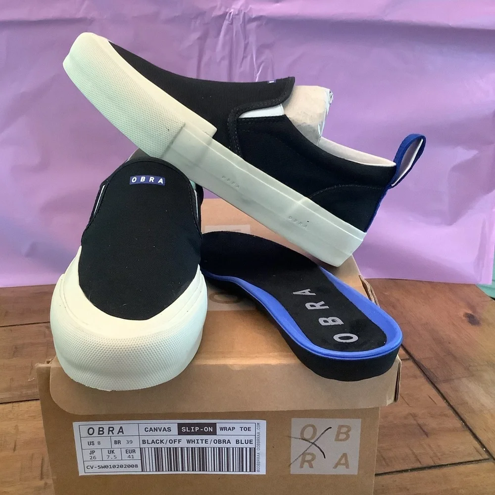 NIB OBRA 240 Canvas Low UNISEX Sneaker Men’s 8~Wms 9.5. Made in Brazil~$130